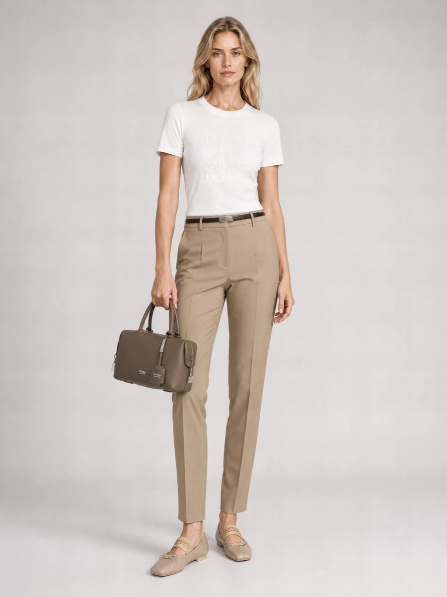 Max Mara Cotton Jersey Logo T-Shirt