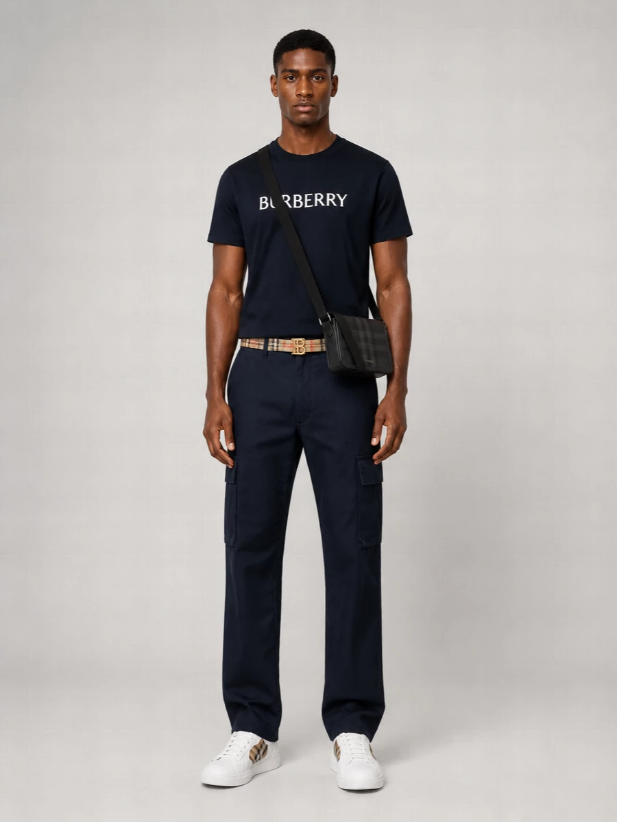 Burberry Slim-Fit Cotton Logo-Print T-Shirt