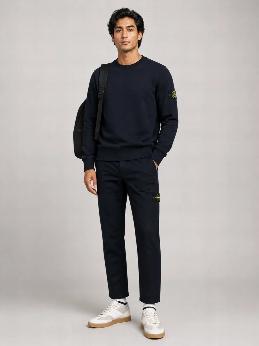 Stone Island Cotton Crewneck Sweatshirt