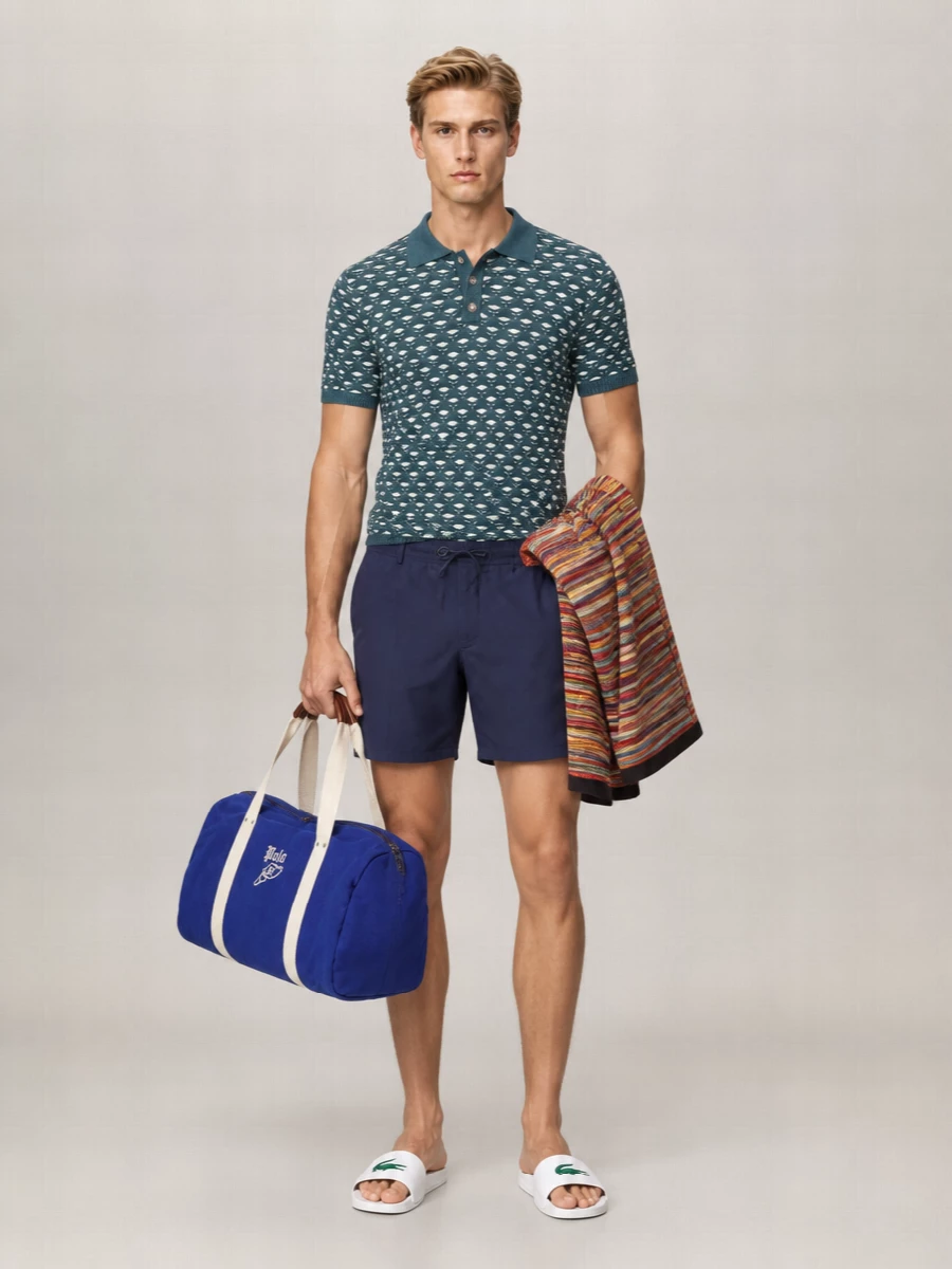 Les Deux Linen Swim Shorts