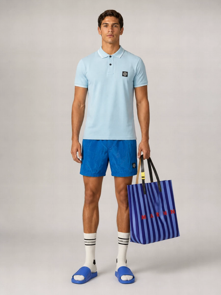 Stone Island Mid-Length Swim Shorts