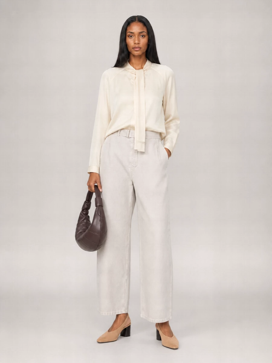 Lemaire Silk Ascot Collar Blouse