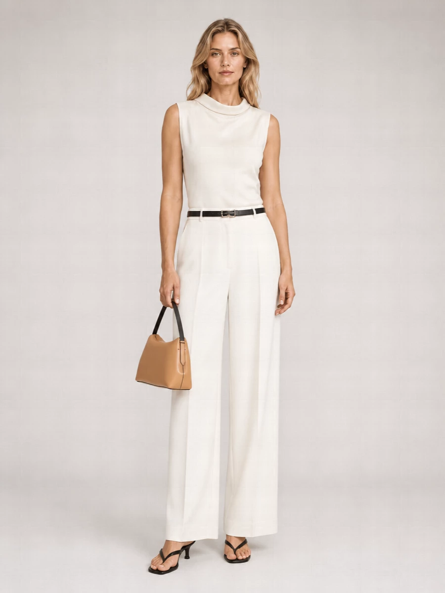 Totême High Neck Blouse