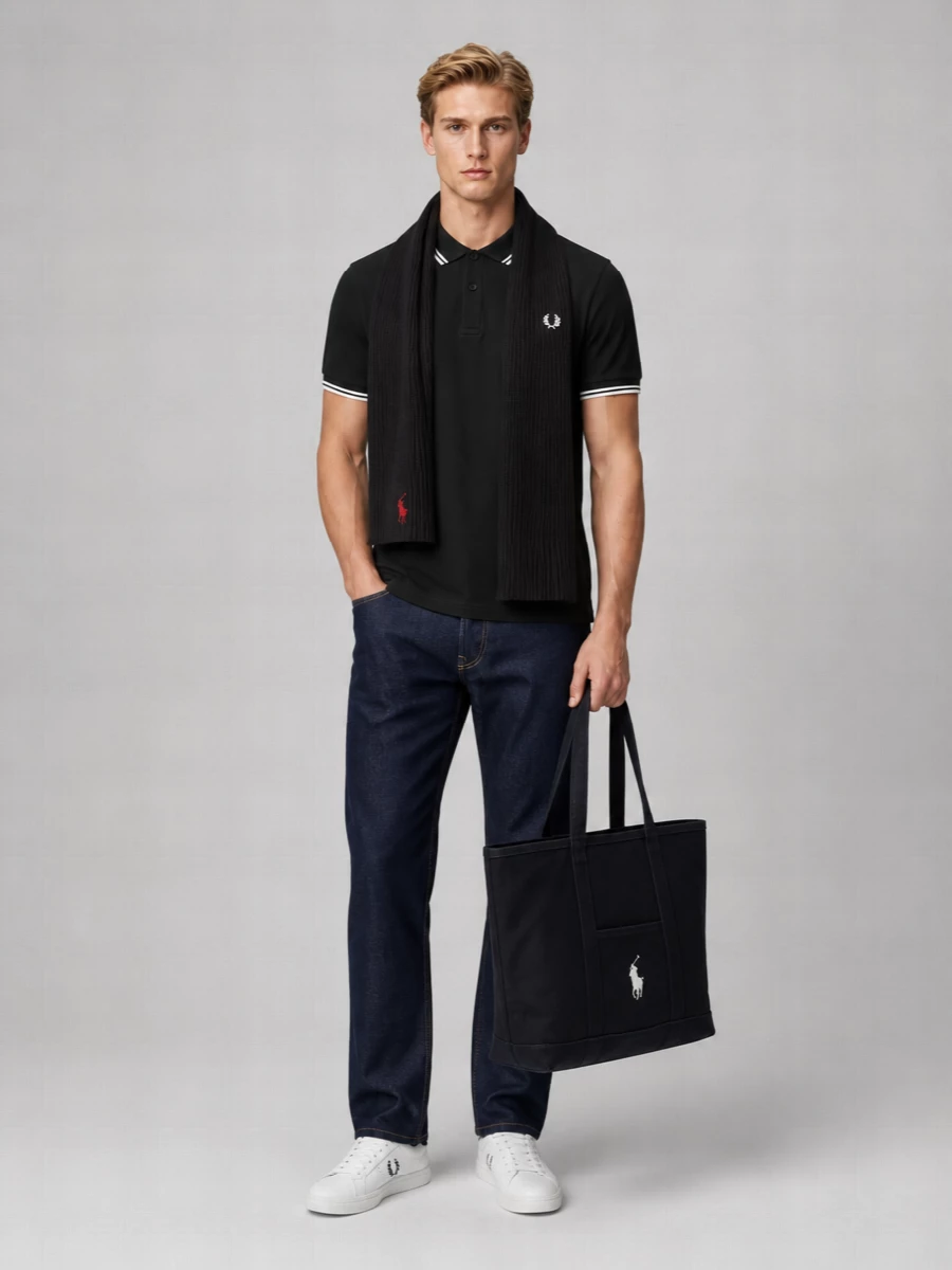Fred Perry Leather Low-Top Sneakers