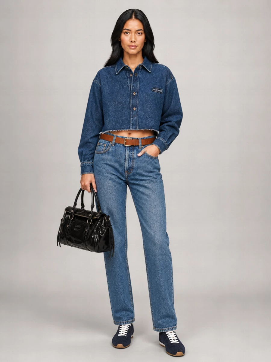 Miu Miu Straight-Leg Denim Jeans