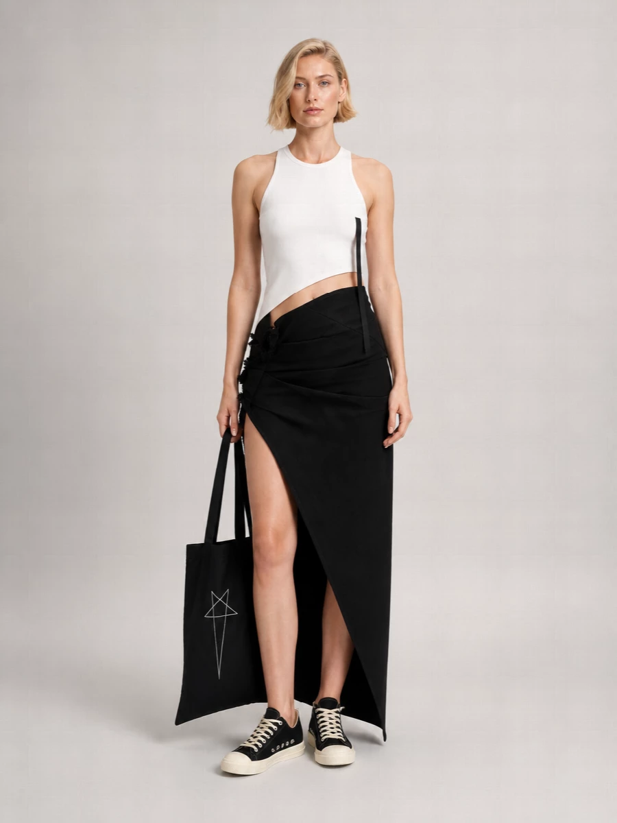 Rick Owens Drkshdw Cotton Racer Tank Top