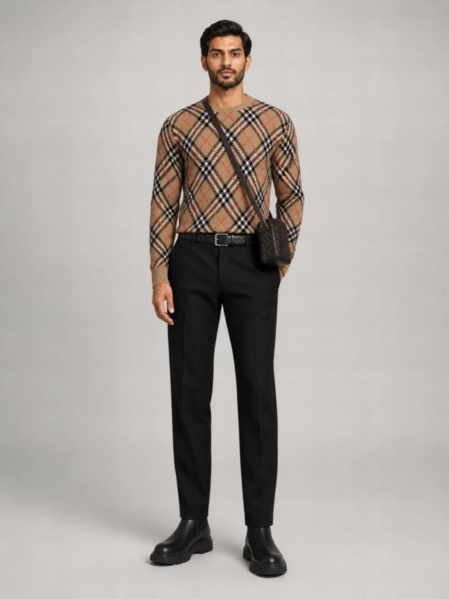Burberry Wool Crew Neck Sweater