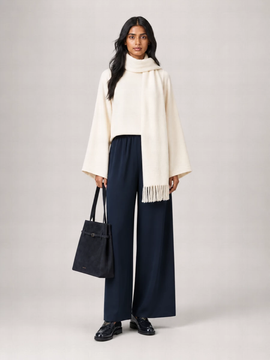 Max Mara Silk Wide-Leg Trousers