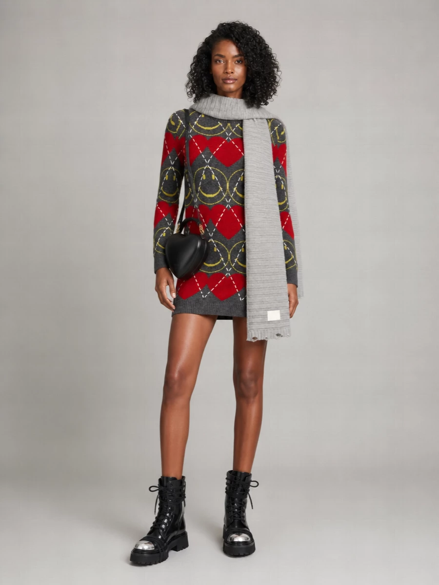 Moschino Cashmere Knee-Length Dress