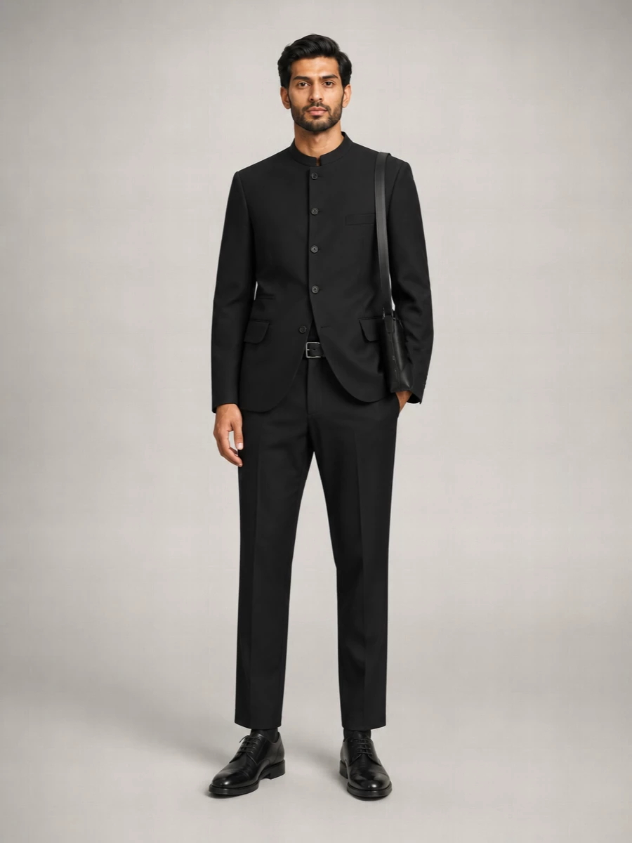Comme des Garçons wool single-breasted tailored suit jacket