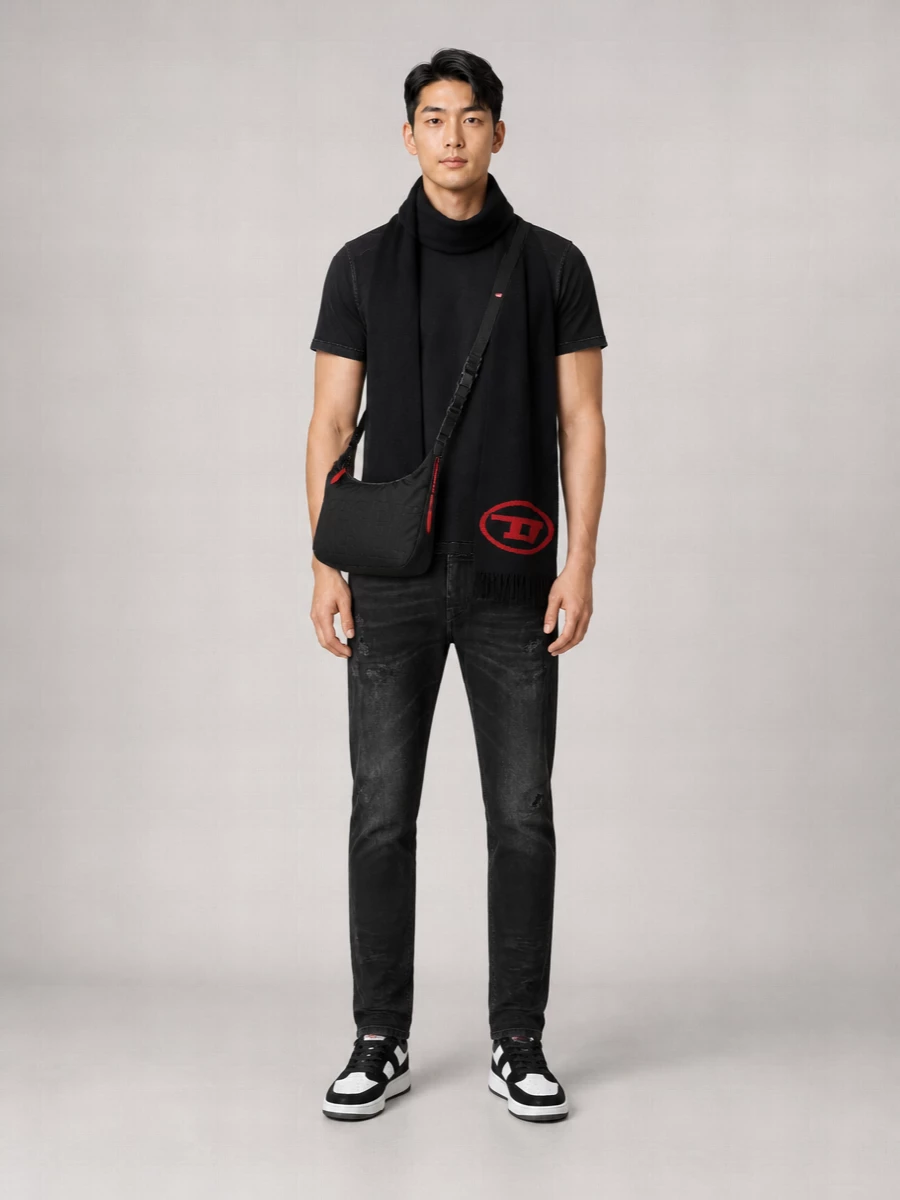 Diesel gradient cotton t-shirt