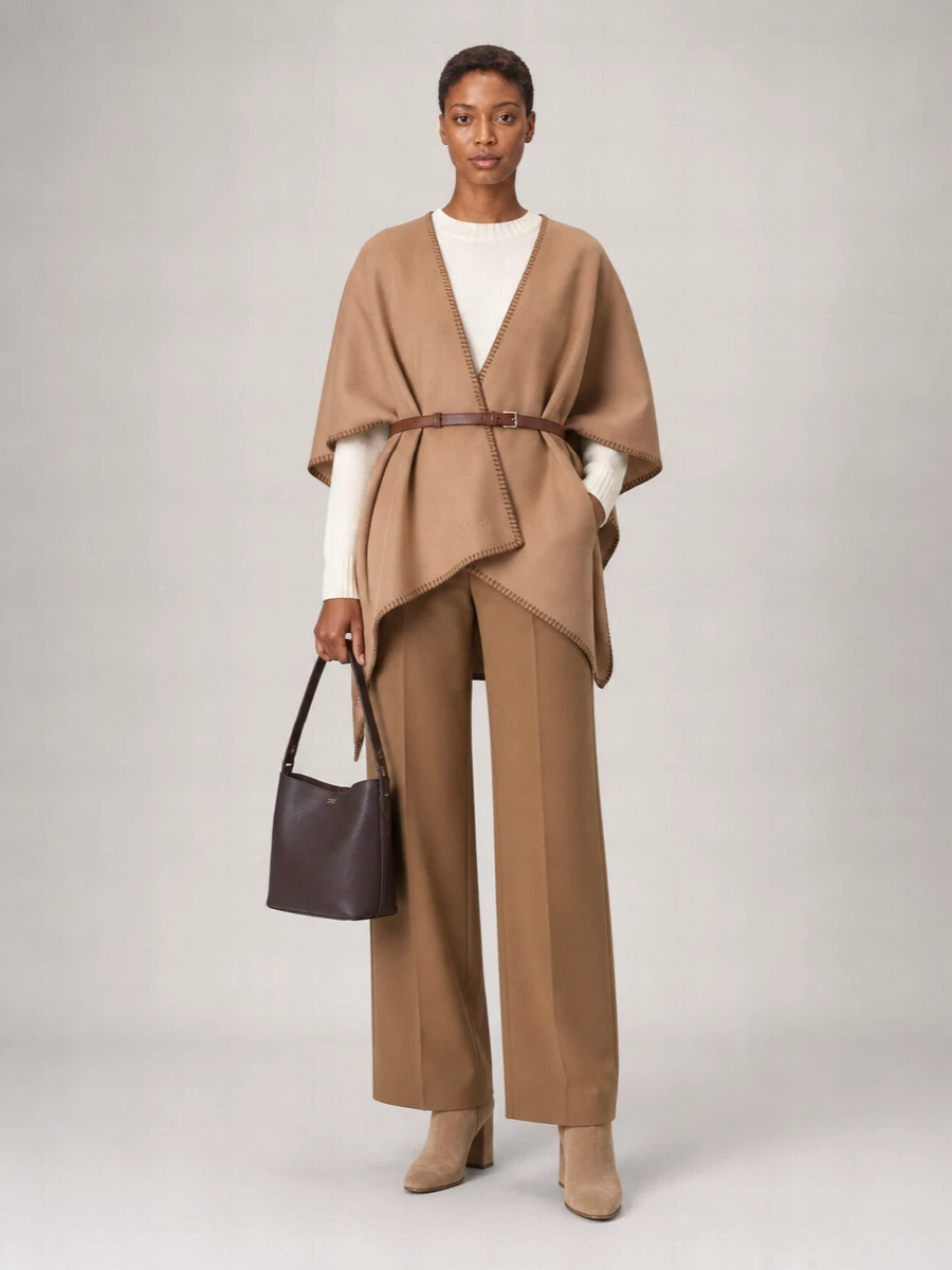 Max Mara Virgin Wool Cape
