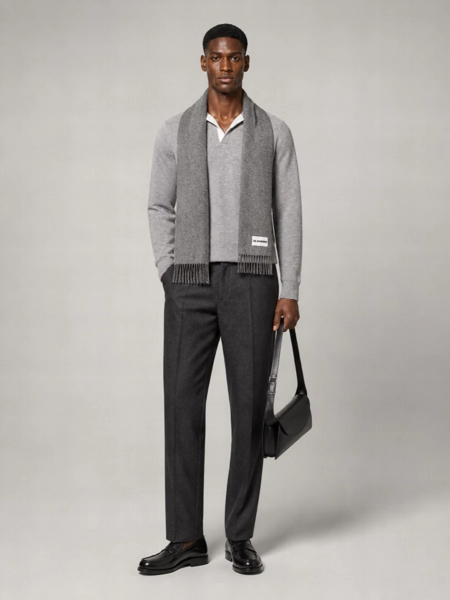 Lardini Wool Cashmere Polo Shirt