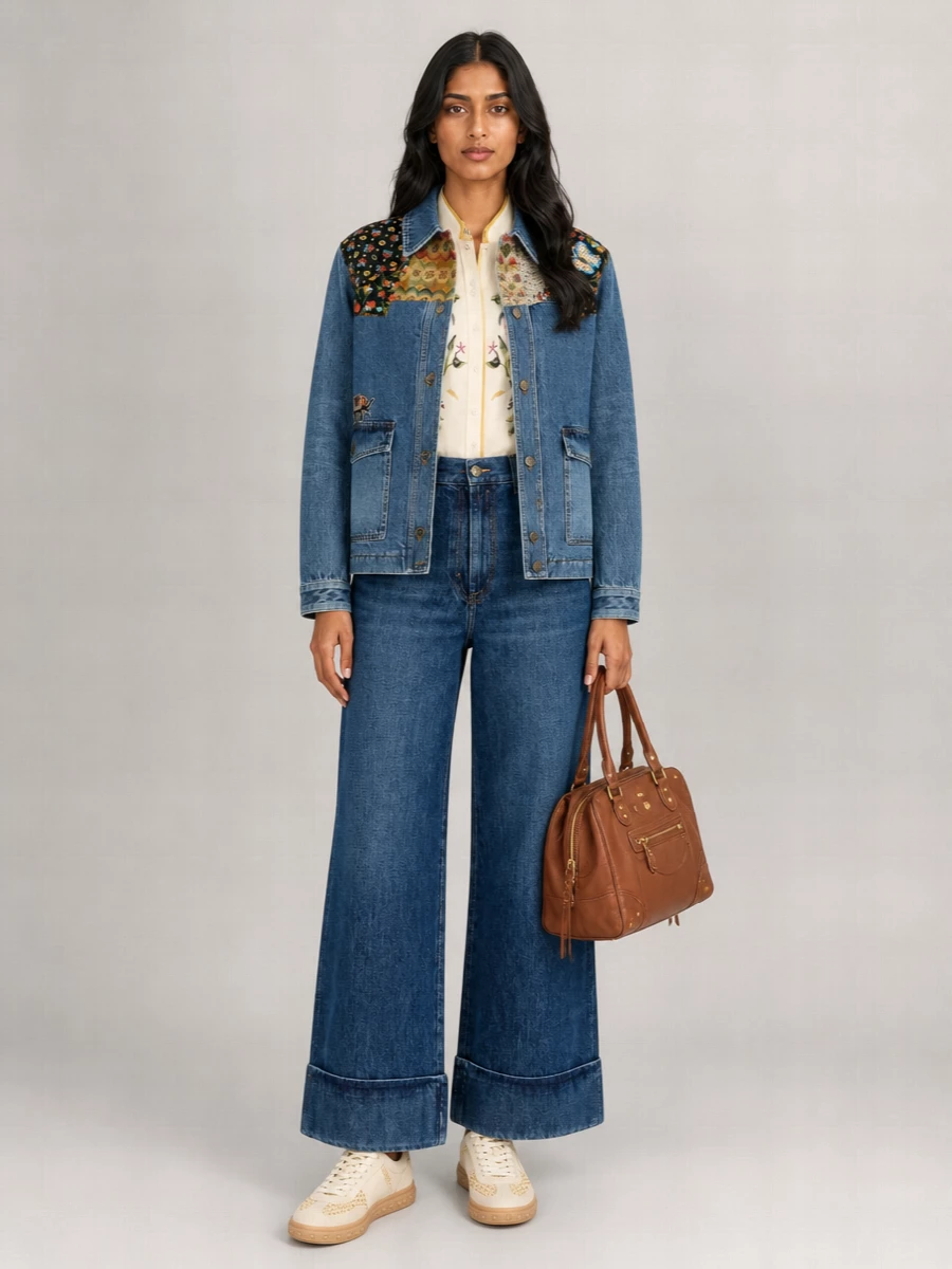 Valentino Garavani Denim Quilted Jacket
