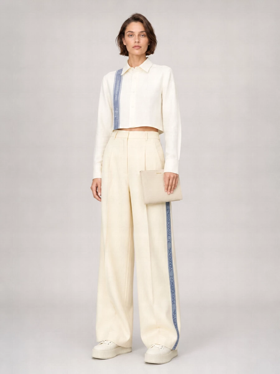 Jil Sander Soft Tangle Leather Crossbody Bag