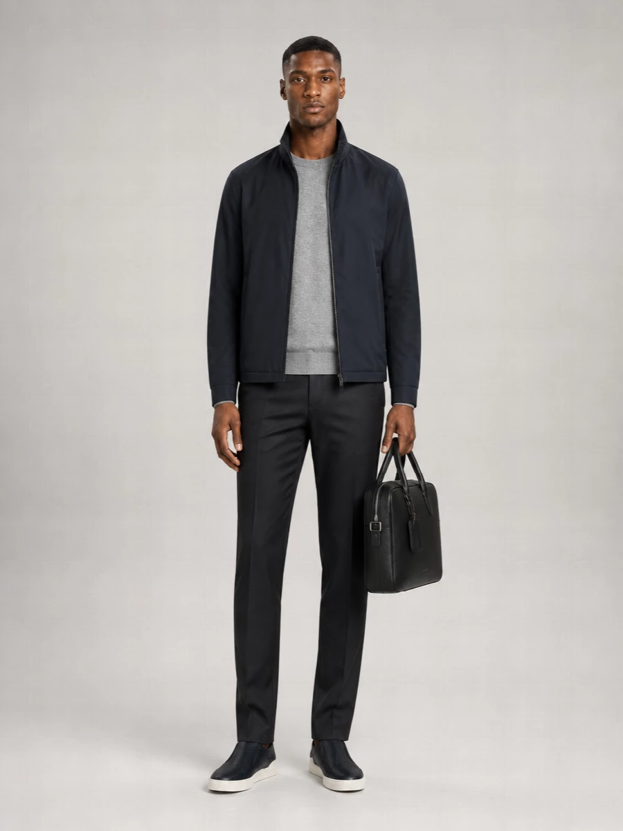 Zegna Leather Sneaker