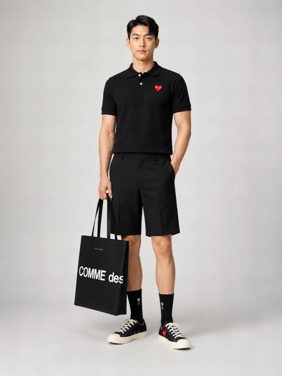 Comme Des Garçons Play Cotton Piqué Slim-Fit Polo Shirt