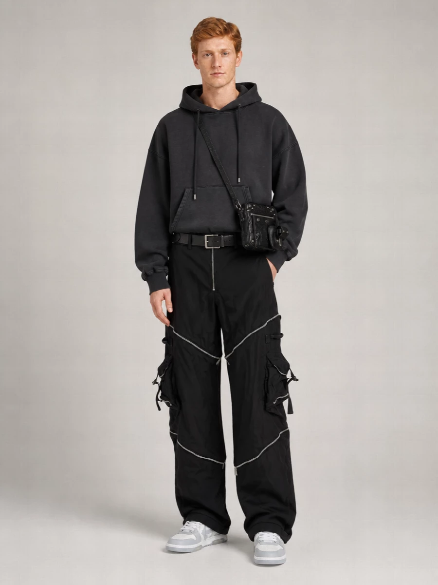 Off-White Nylon Detachable-Leg Cargo Trousers
