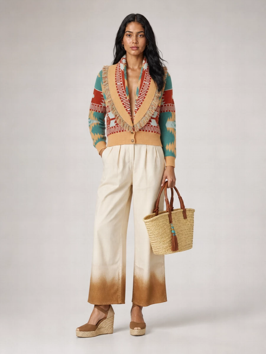 Alanui Cashmere Wool Cardigan