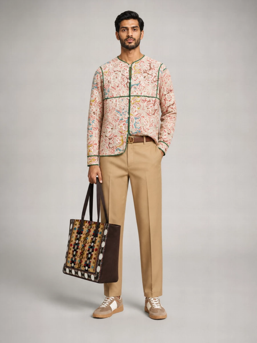 Valentino Garavani Embroidered Linen Shirt