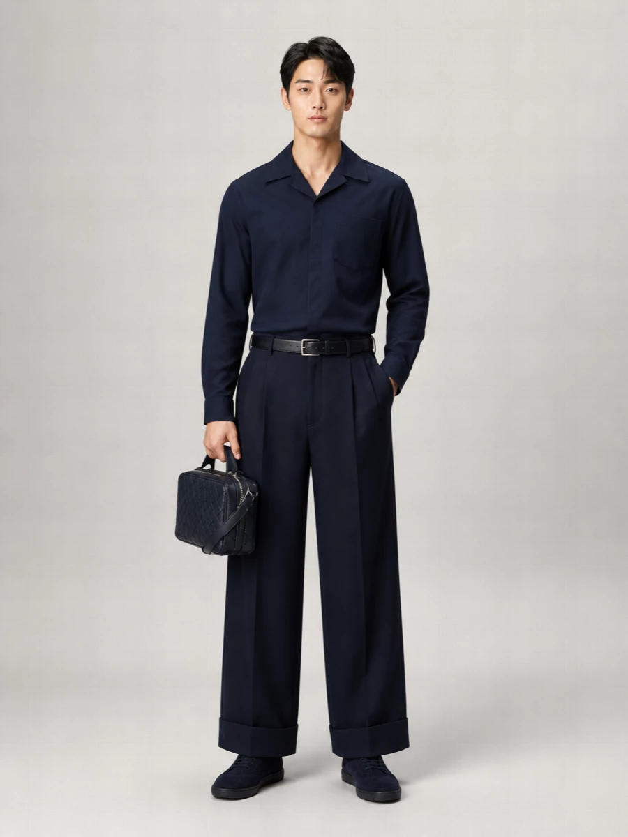Casablanca Monogram Cotton Long Sleeve Shirt