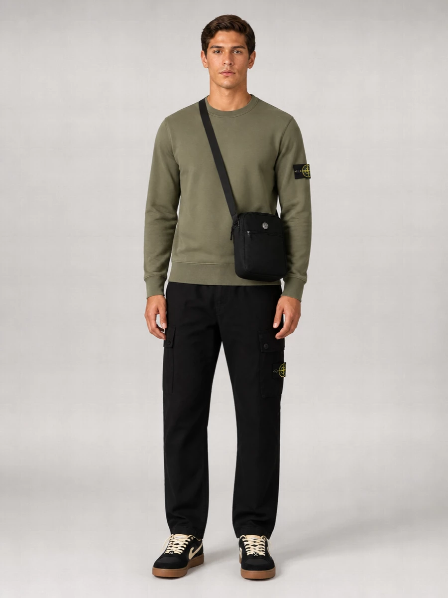 Stone Island Cotton Regular-Fit Crewneck Sweatshirt