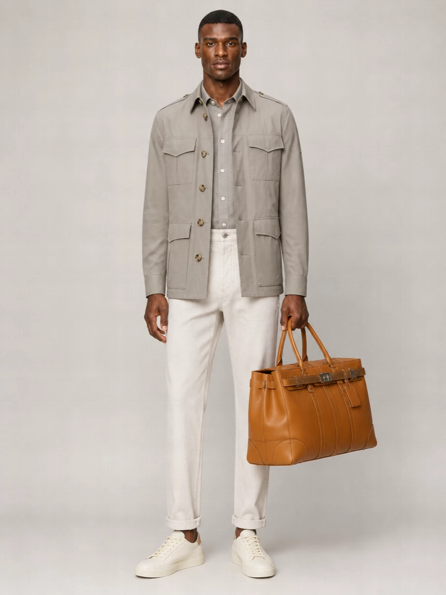 Brunello Cucinelli Waterproof Cotton Canvas Jacket