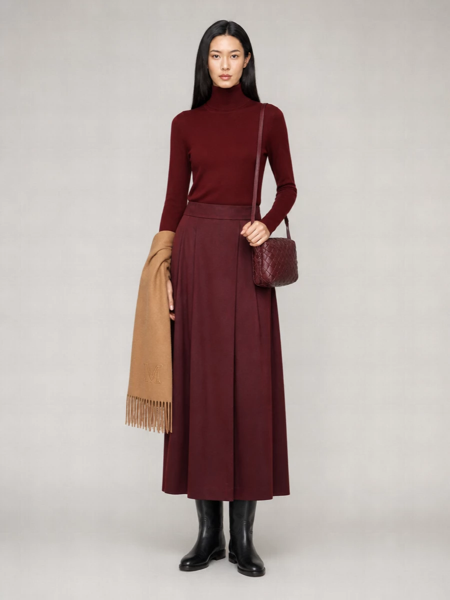 Max Mara Cashmere Fine-Knit Turtleneck Sweater