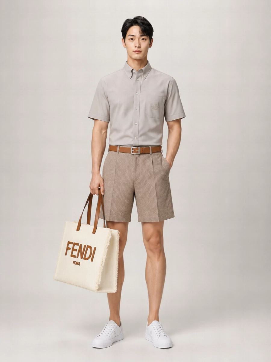 Fendi Jacquard Tailored Shorts