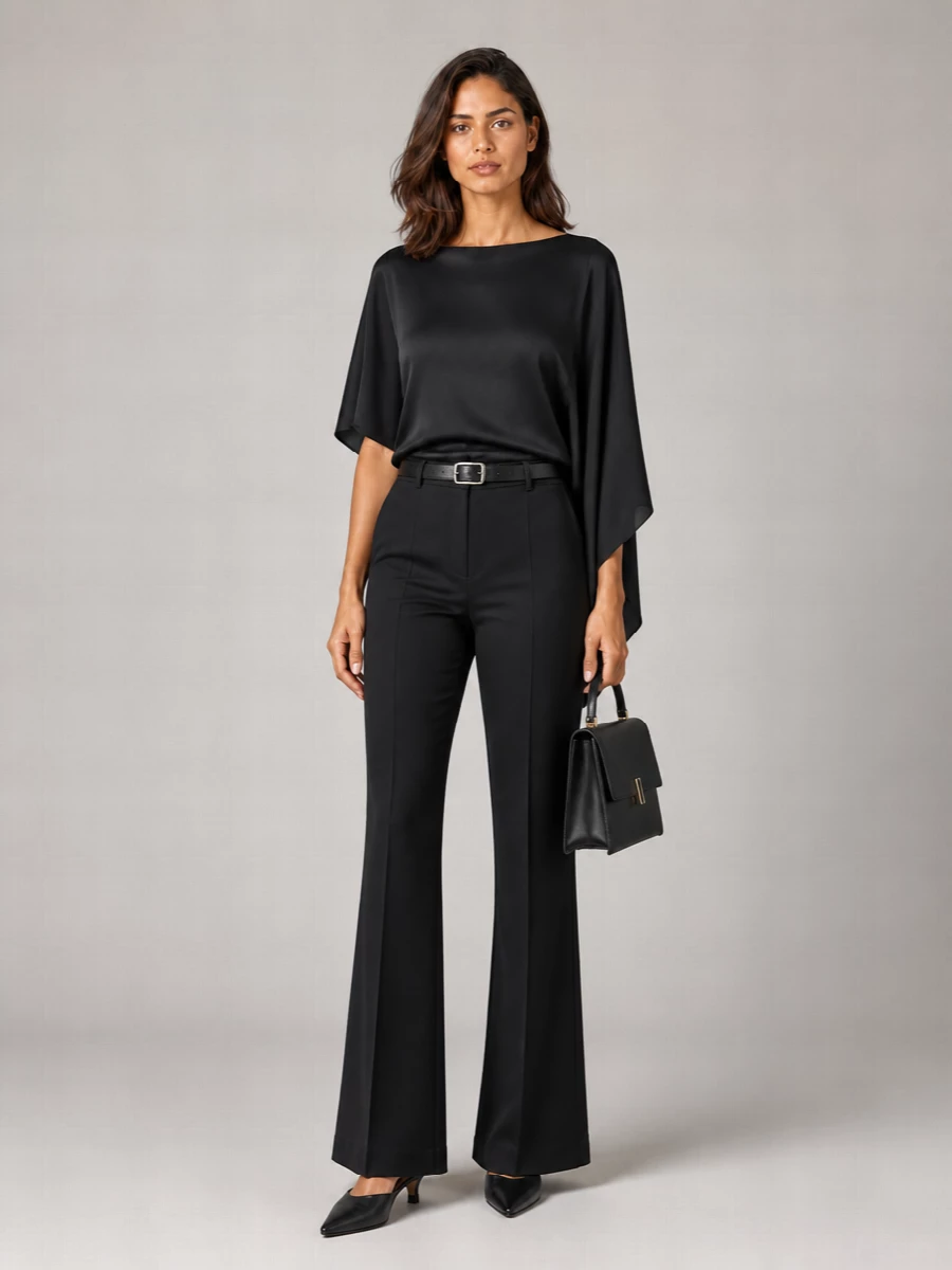 The Row Silk Suit Trousers