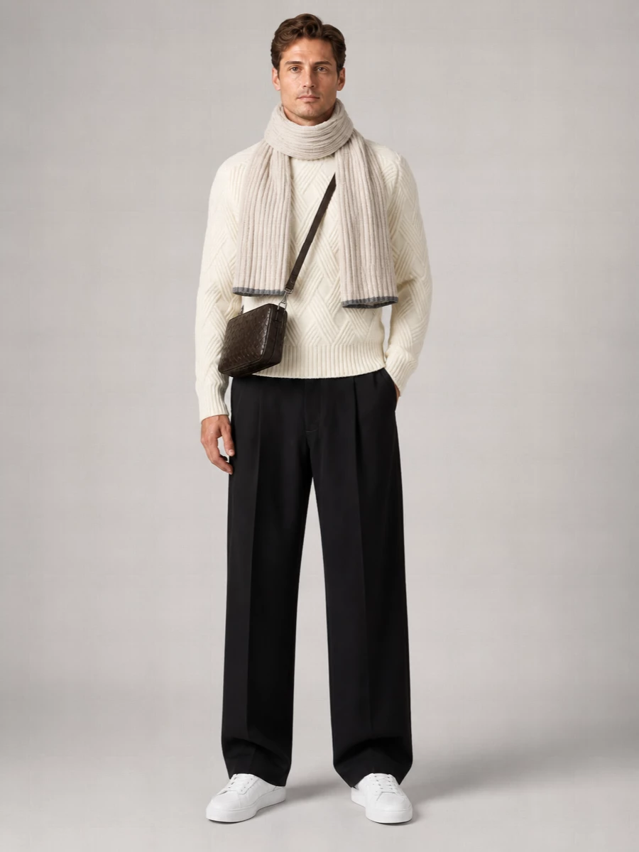 Lanvin cable-knit wool crewneck jumper