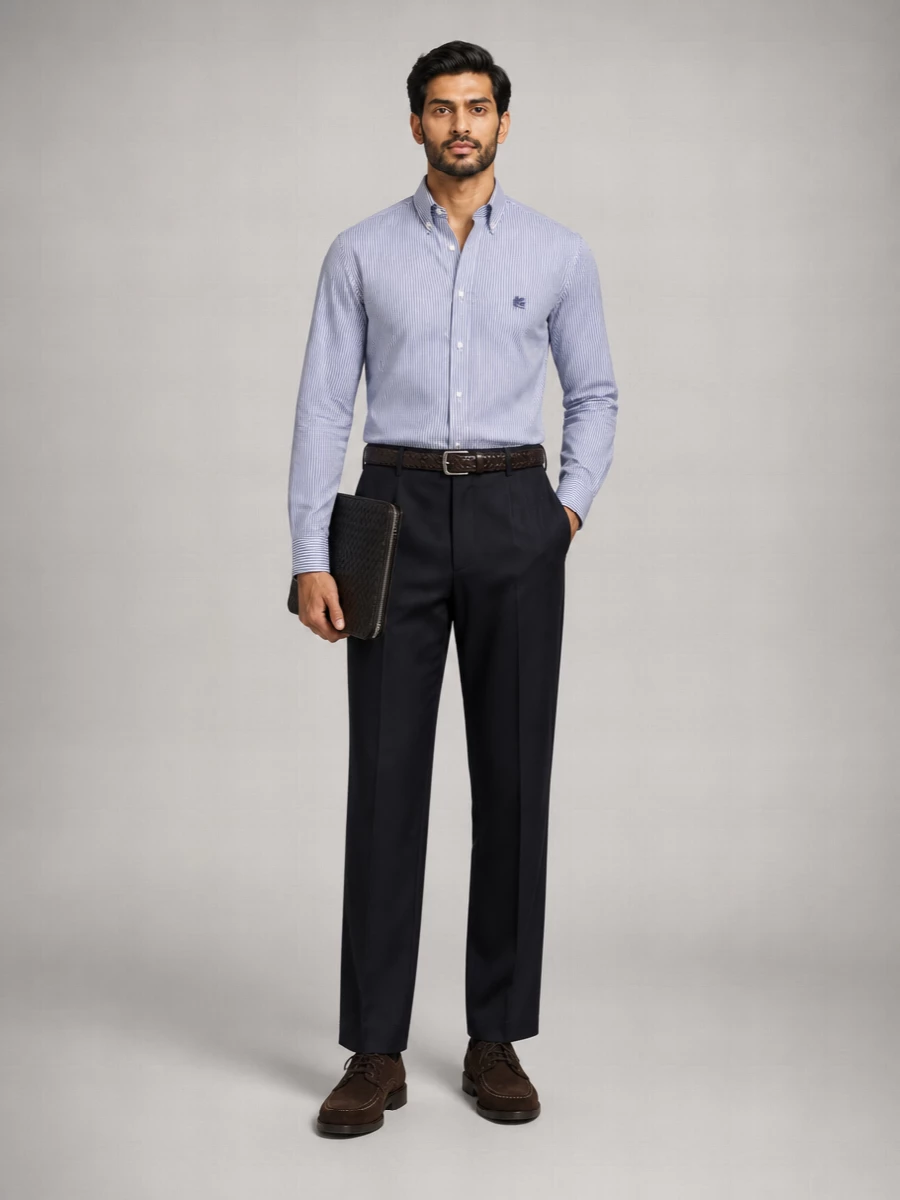 Etro Striped Cotton Button-Down Shirt
