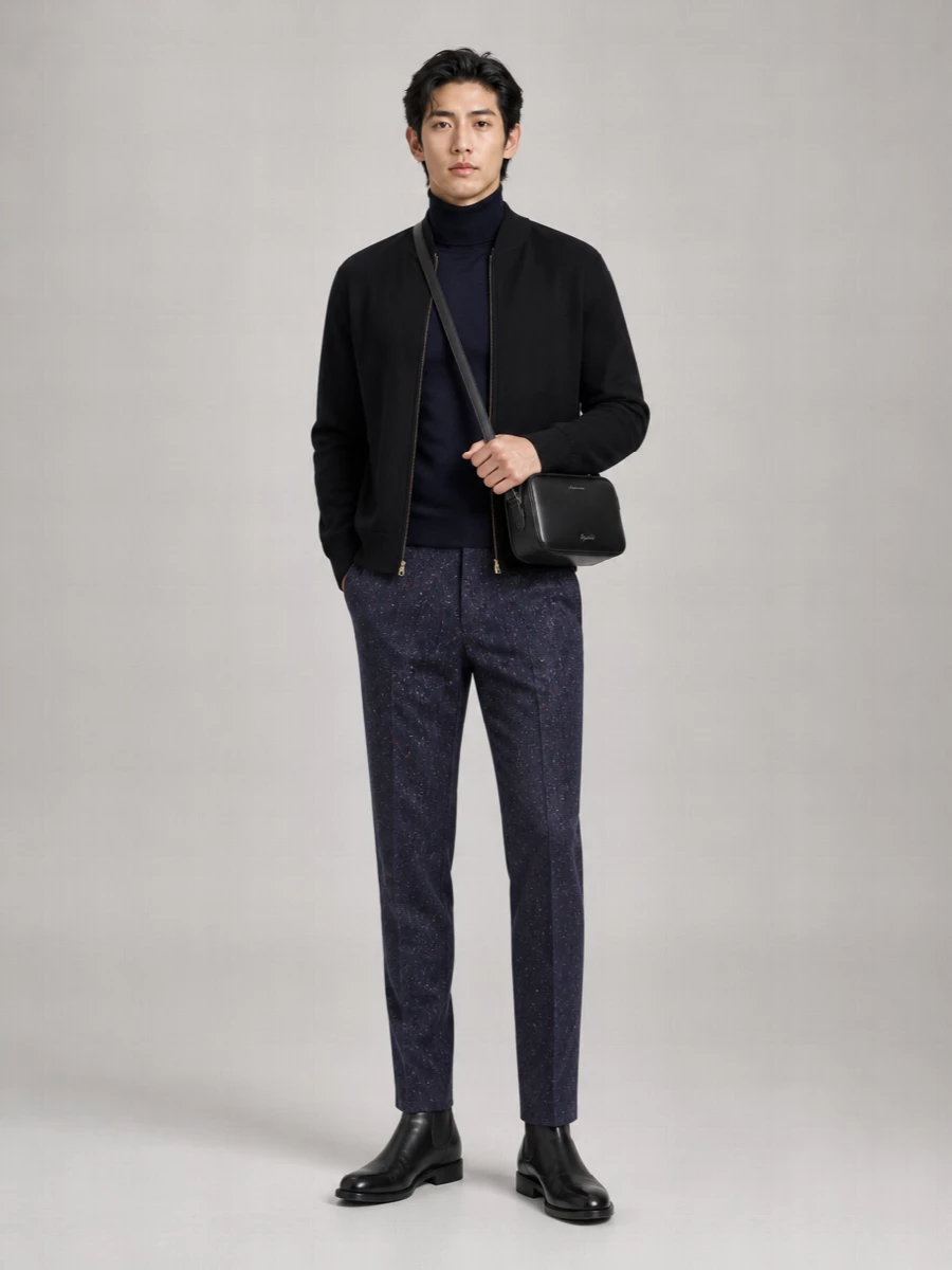 Paul Smith Cashmere Ribbed Zip-Up Cardigan