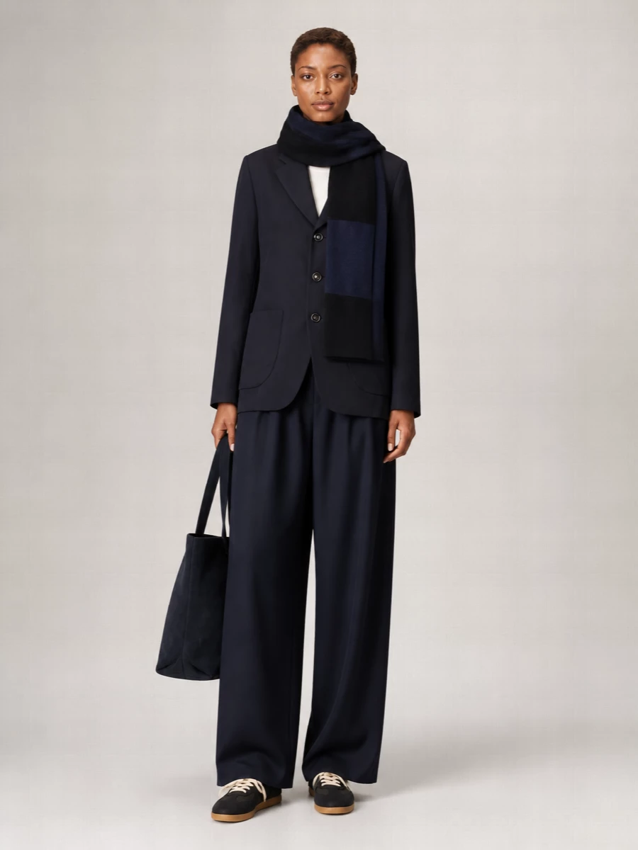 Comme Des Garçons Wool Wide-Leg Trousers