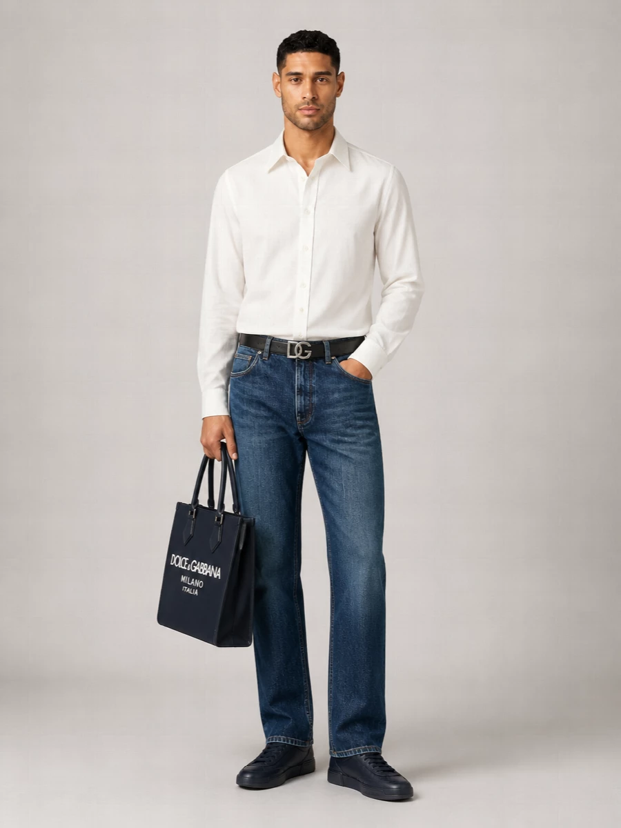 Dolce&Gabbana Cotton Wide-Leg Jeans