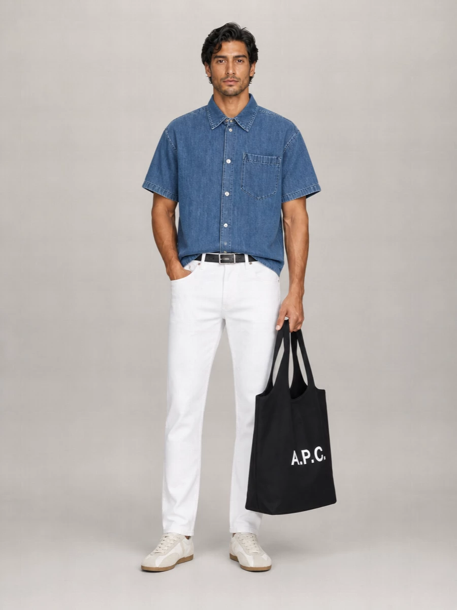 7 For All Mankind Linen Cotton Shirt