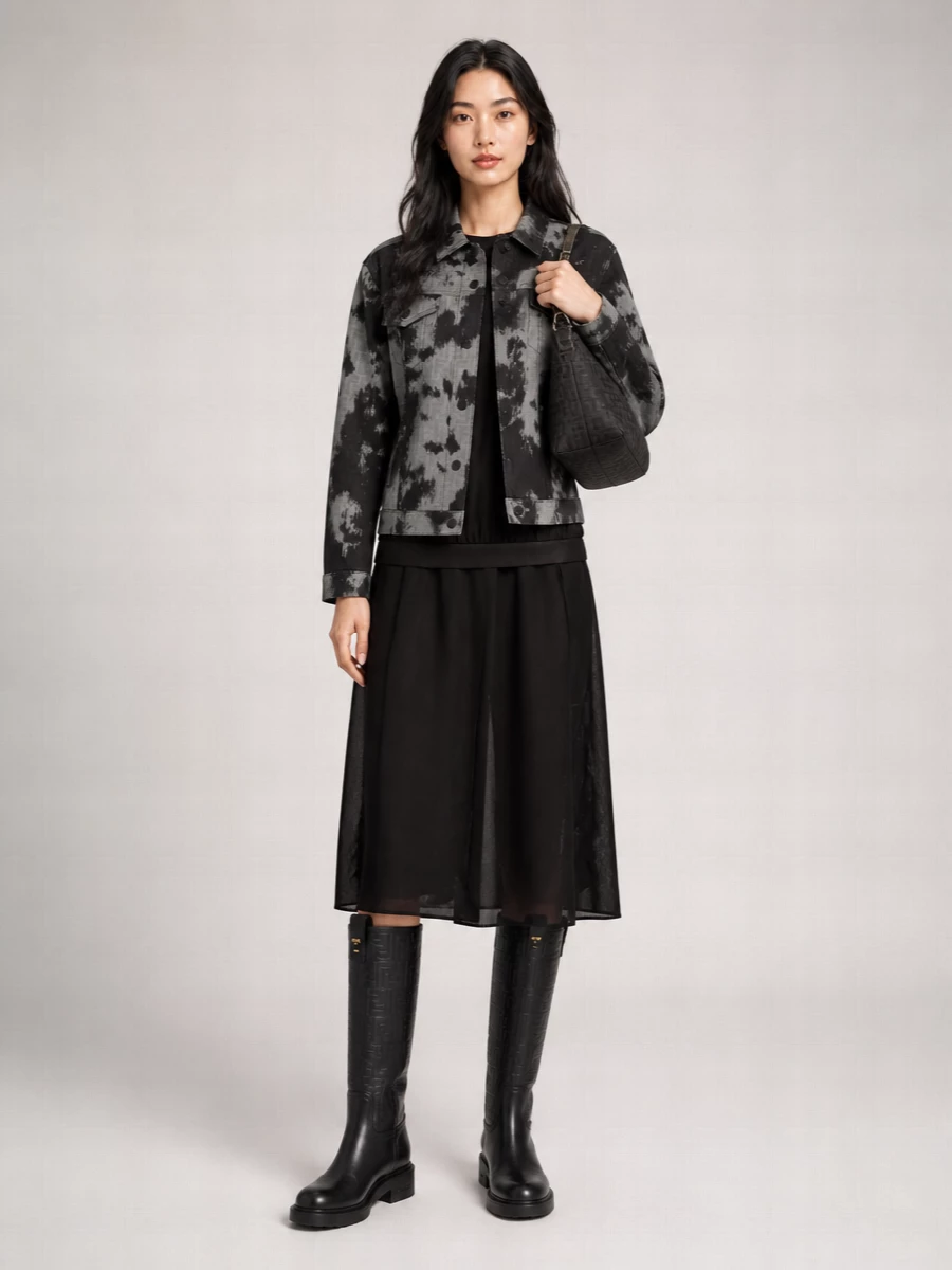 Fendi Denim Oversized Jacket