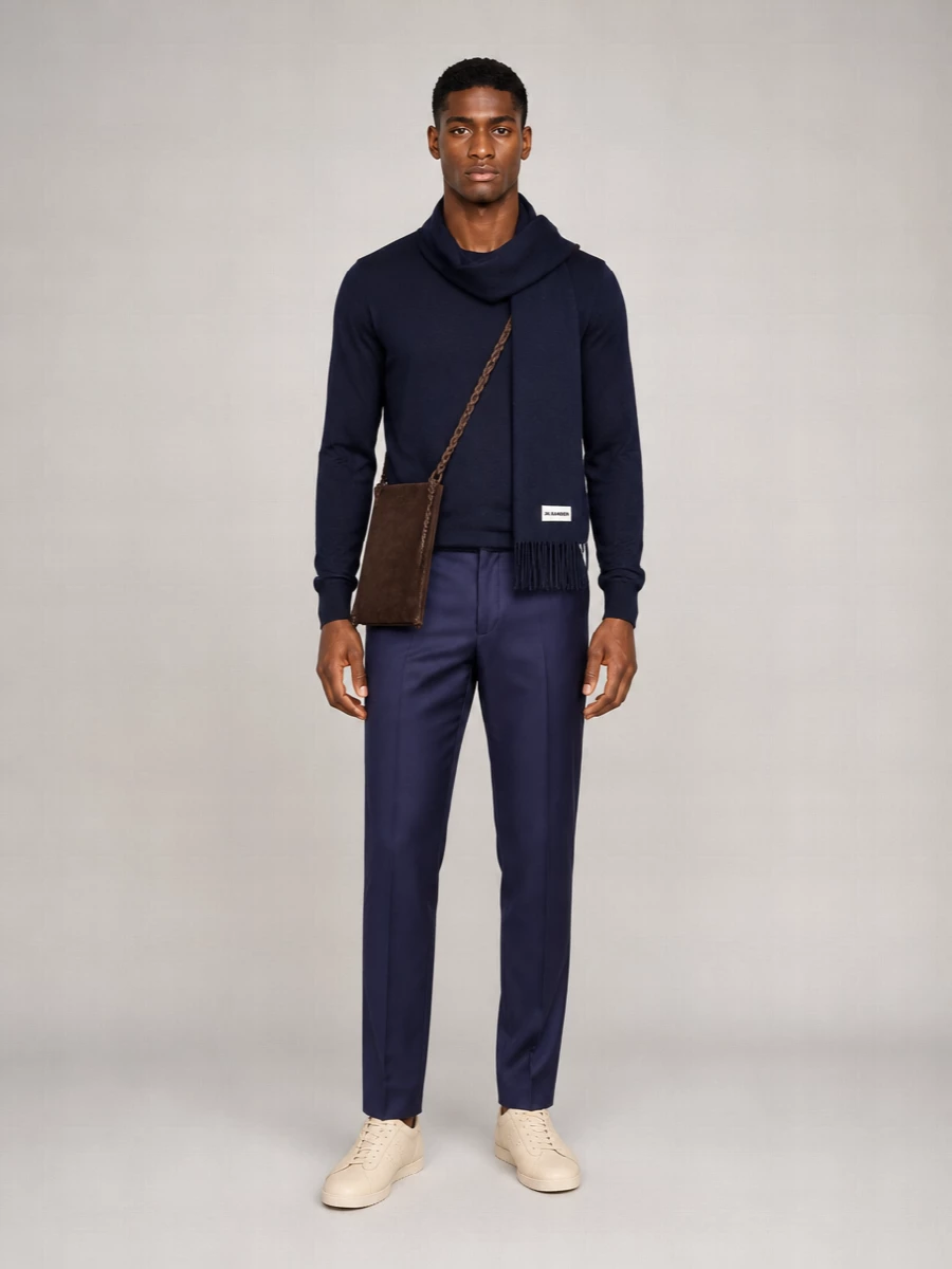 John Smedley Merino Wool Fine-Knit Regular-Fit Crew-Neck Jumper