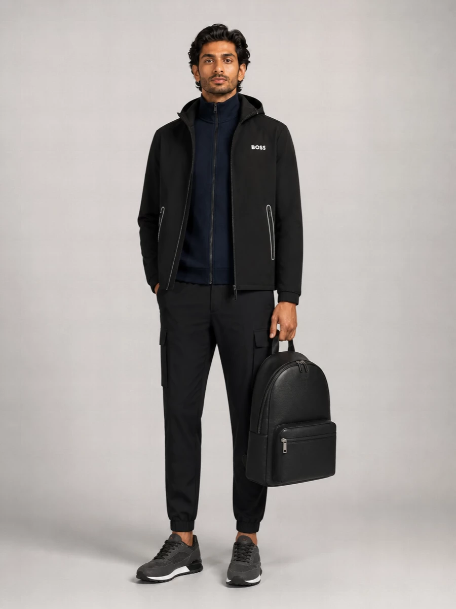 Boss Zipped Hooded Jacket