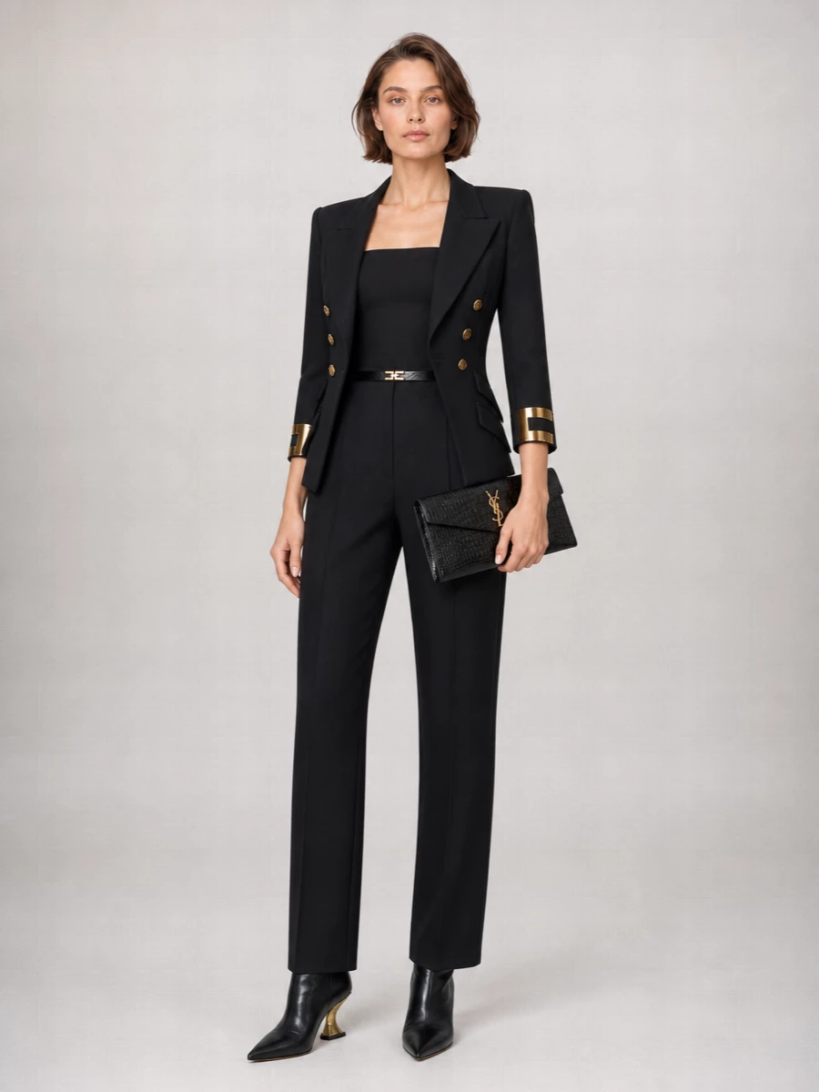 Elisabetta Franchi Double-Breasted Blazer