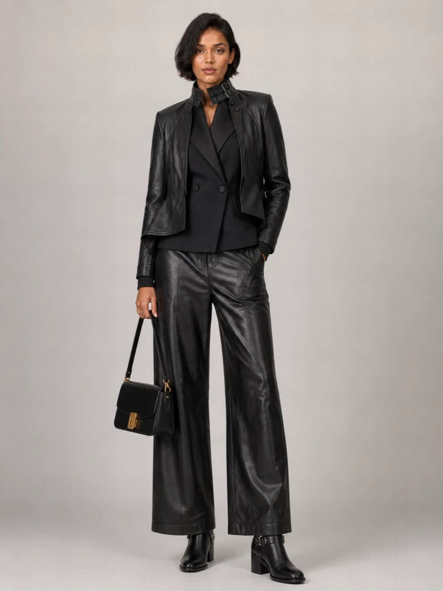 Chloé Leather Buckled Ankle Boots