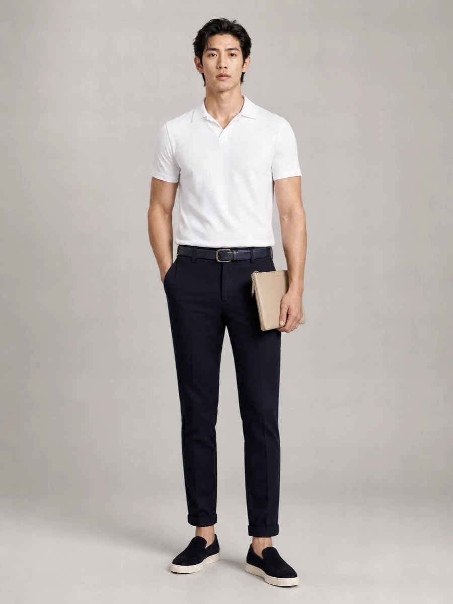 Dondup Cotton Chino Tailored Trousers