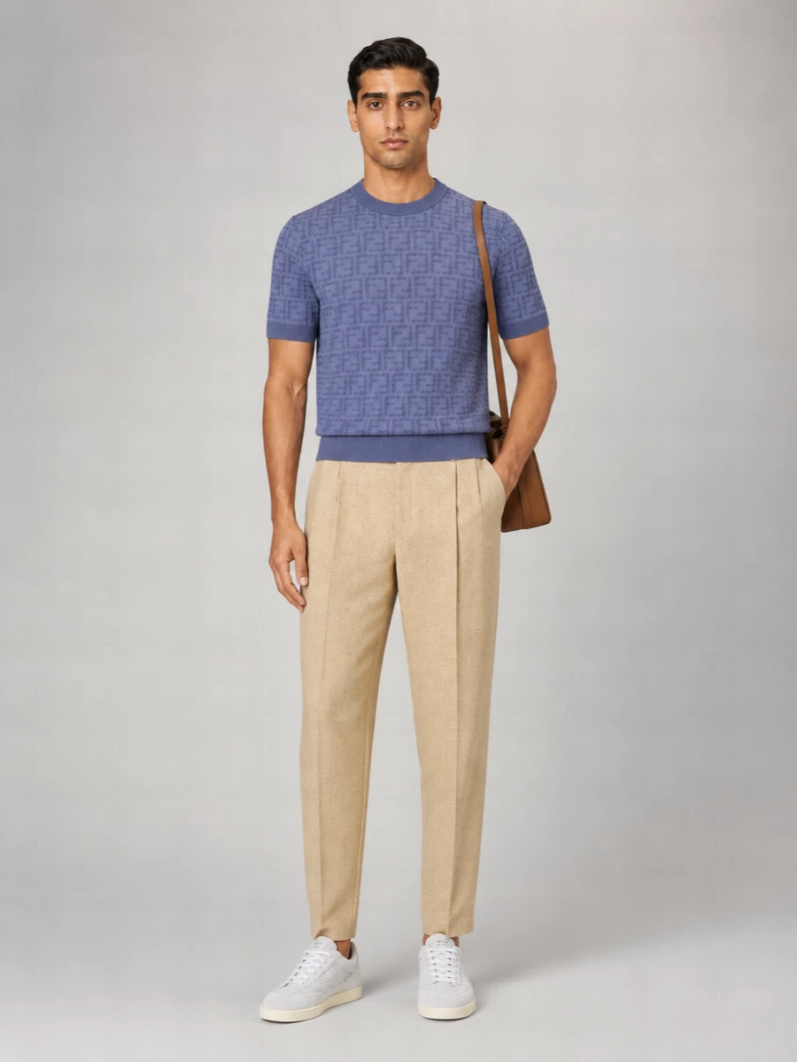 Kiton Suede Leather Low-Top Sneakers