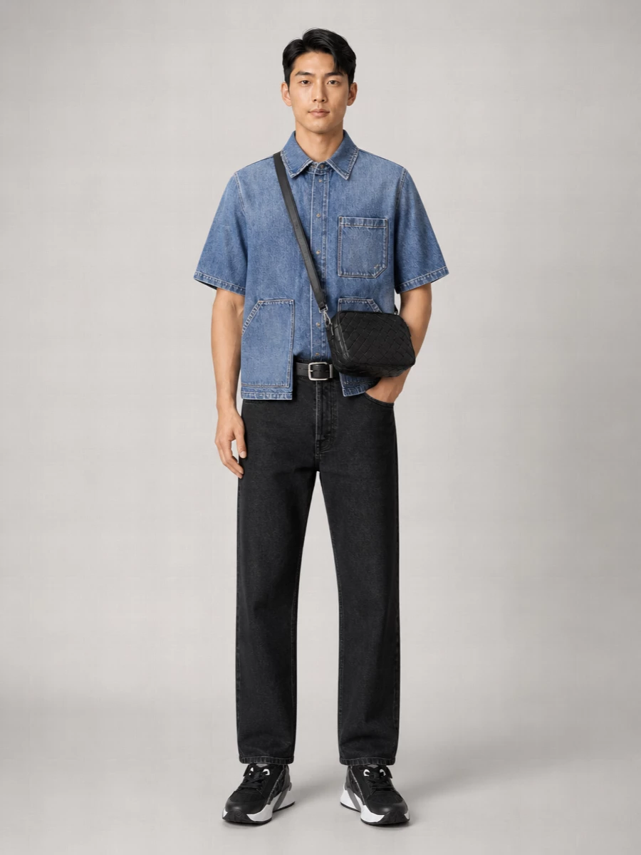 Fendi Denim Oversized Shirt