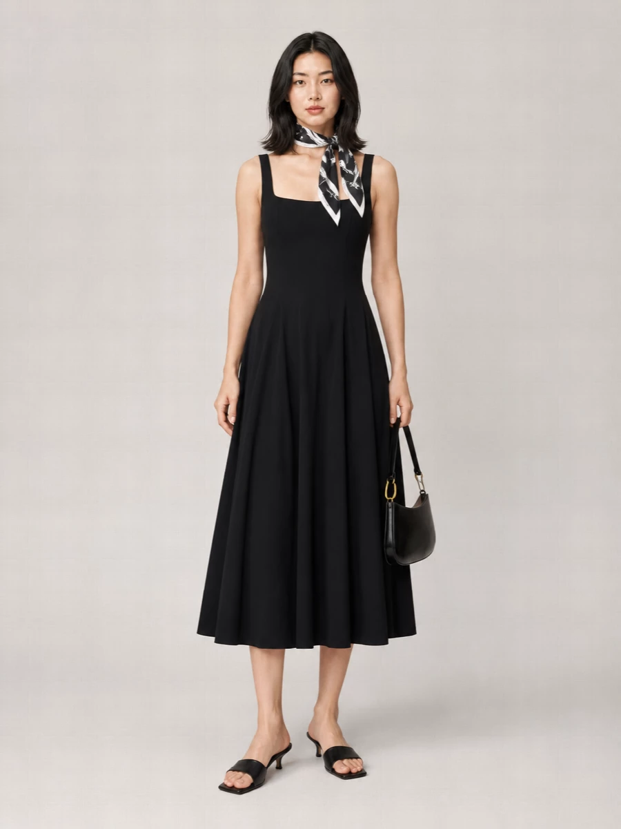 Staud Cotton Midi Dress