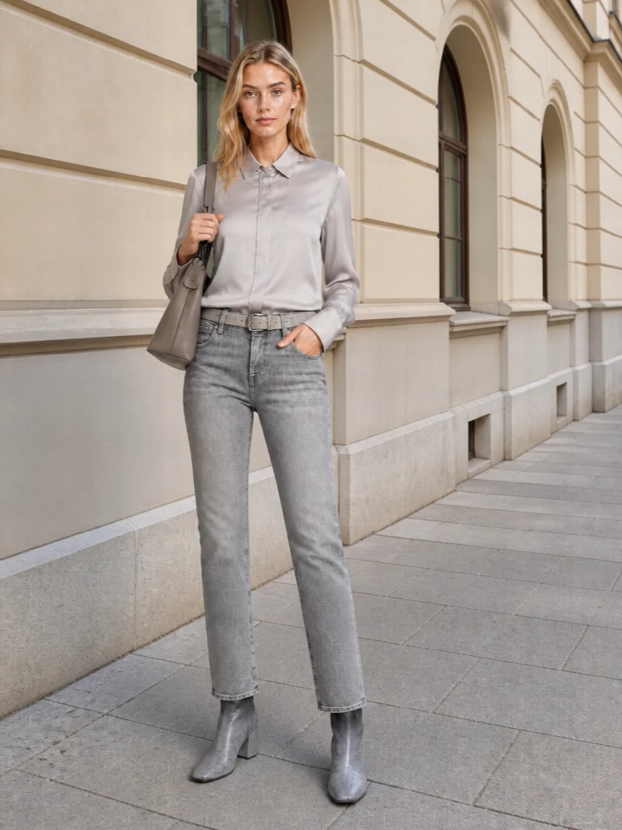 Golden goose grey shirt 7 for all mankind jeans
