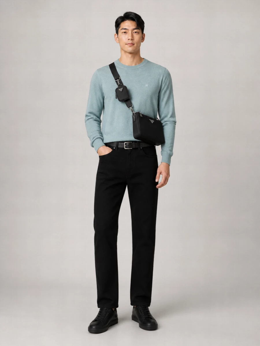 Acne Studios Denim Slim Straight-Leg Jeans