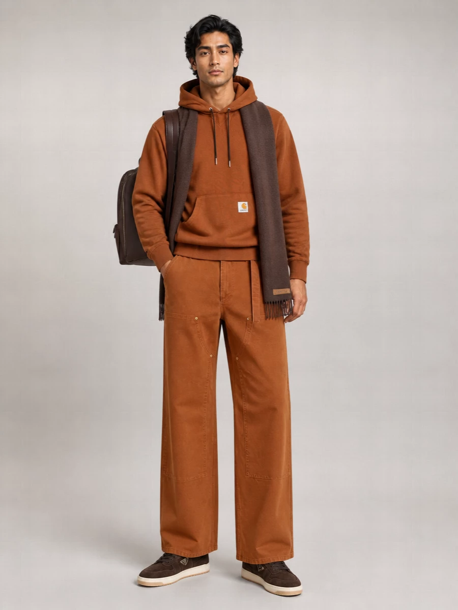 Sacai Ribbed Cotton Hoodie