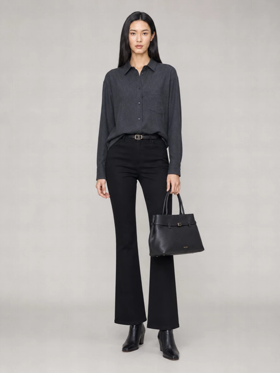 7 For All Mankind Stretch Denim Flared Jeans