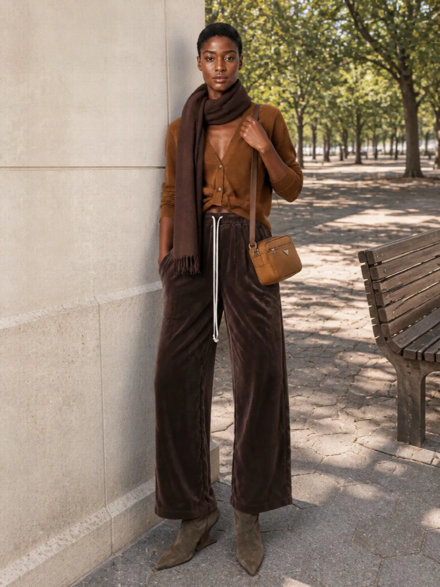 R13 cardigan rick owens velvet trousers outfit